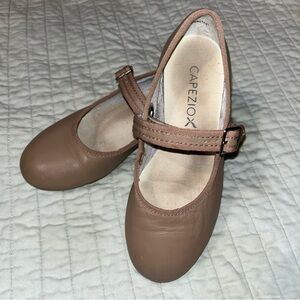 Capezio Tan Kids tap Shoes Maryjane
